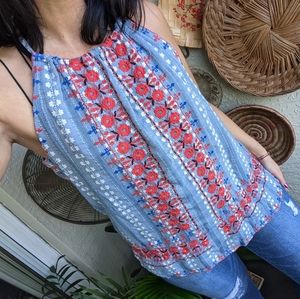 Sundance M Together Forever Embroidered Tank Top